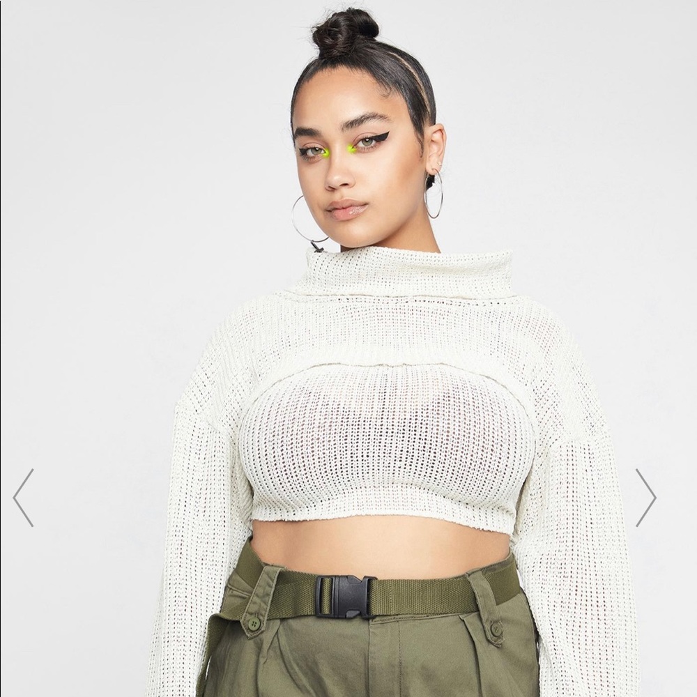 Dolls Kill long sleeve sweater set plus size 2x